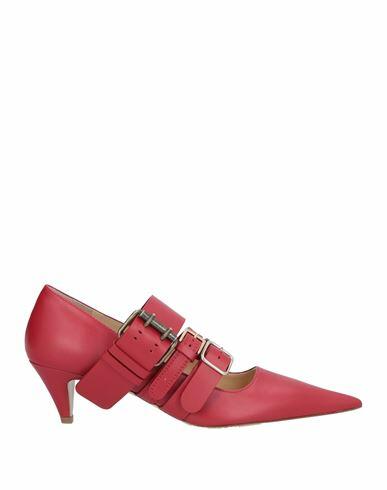 Rochas Woman Pumps Brick red Calfskin Cover