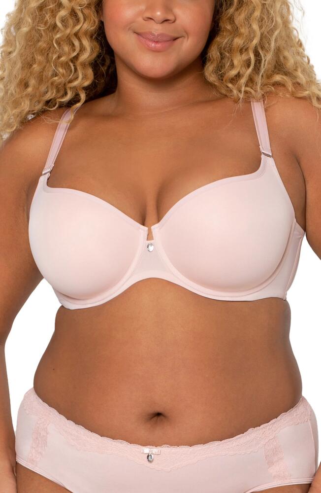 Curvy Couture Tulip Smooth Convertible Underwire Push-Up Bra in Blushing Rose Cover