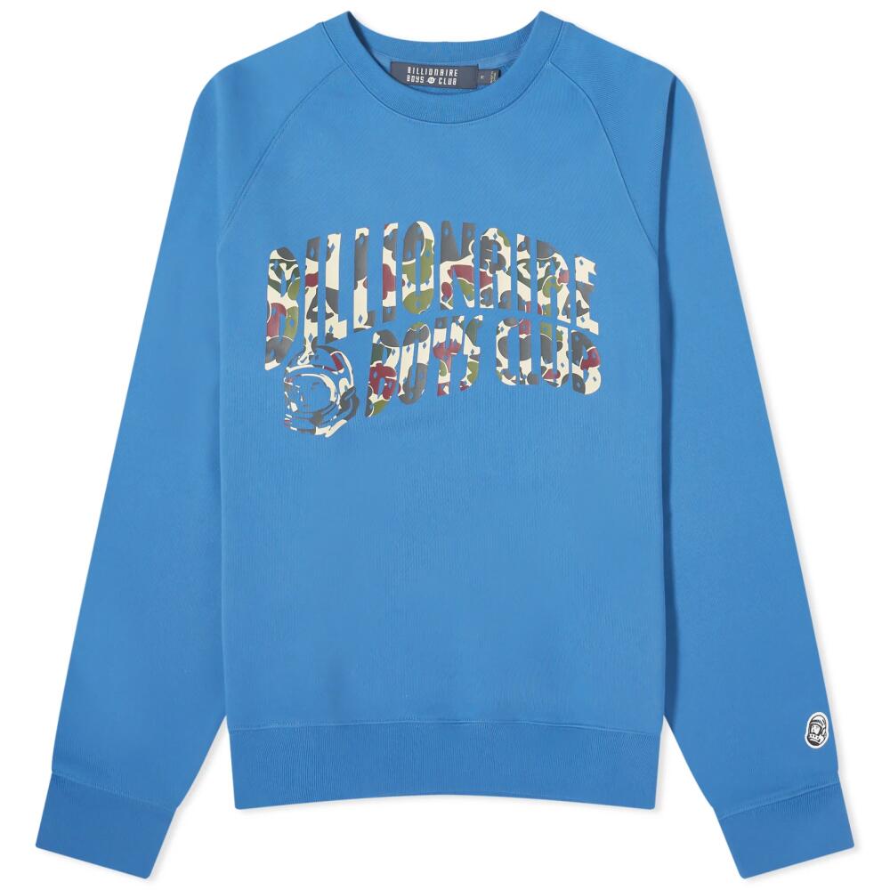 Billionaire Boys Club Men's Duck Camo Arch Logo Crew Sweat in Blue Cover