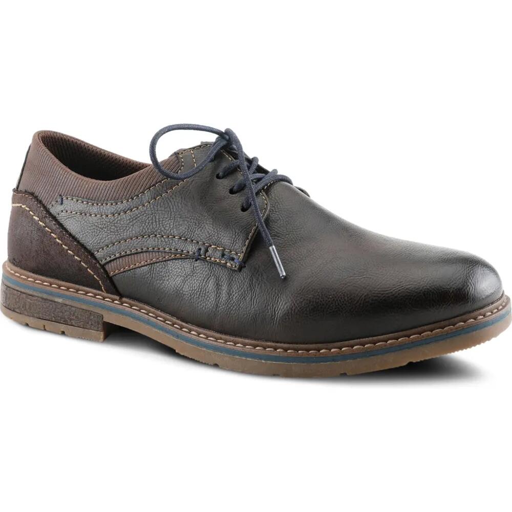 Spring Step Regan Plain Toe Derby in Dark Brown Cover