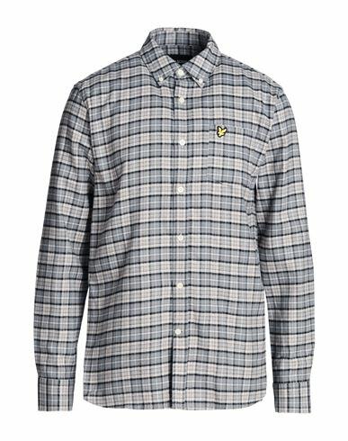 Lyle & Scott Man Shirt Grey Cotton Cover