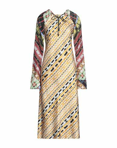 Dsquared2 Woman Midi dress Ocher Polyester Cover