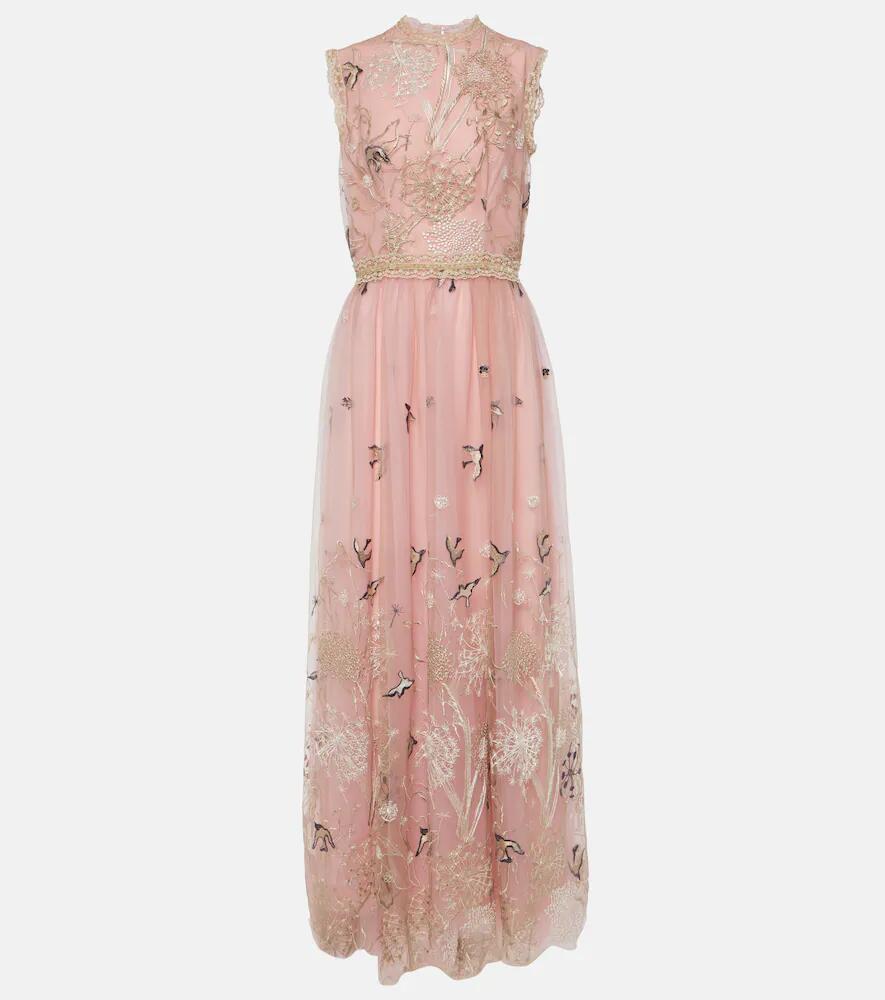 Costarellos Embroidered tulle gown Cover