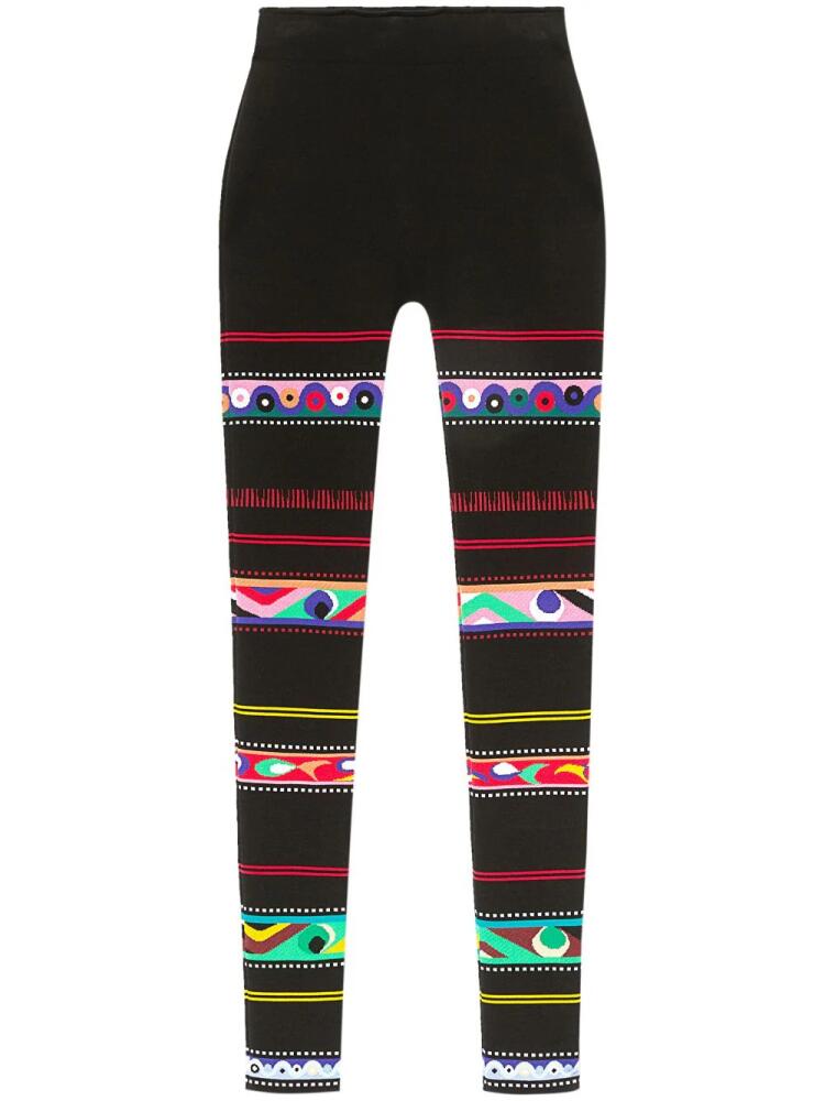 PUCCI abstract-print stirrup leggings - Black Cover