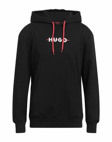 Hugo Man Sweatshirt Black Cotton Cover