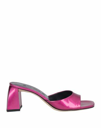 By Far Woman Sandals Magenta Leather Cover