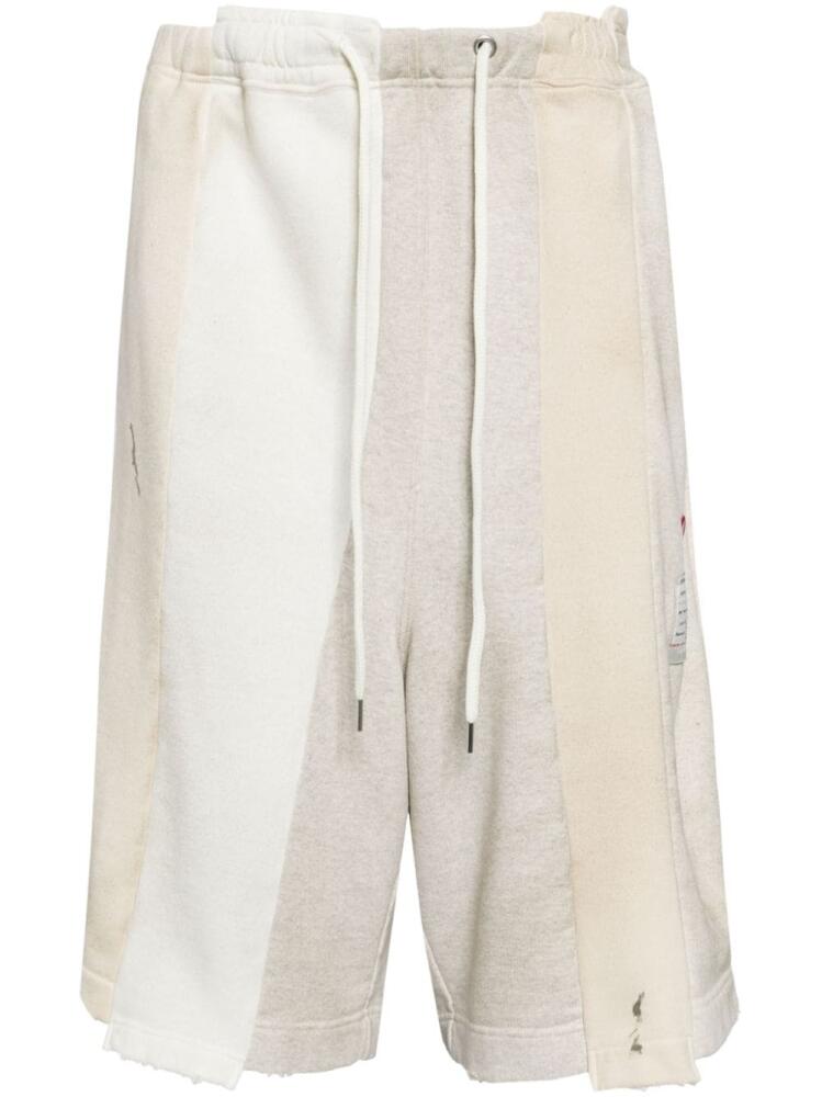 Maison MIHARA YASUHIRO cotton track shorts - Neutrals Cover