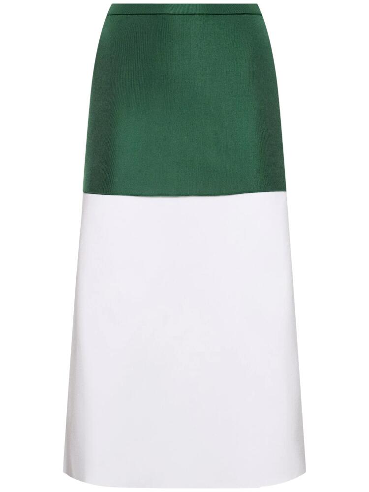 FERRAGAMO Bicolor Viscose Blend Midi Skirt Cover