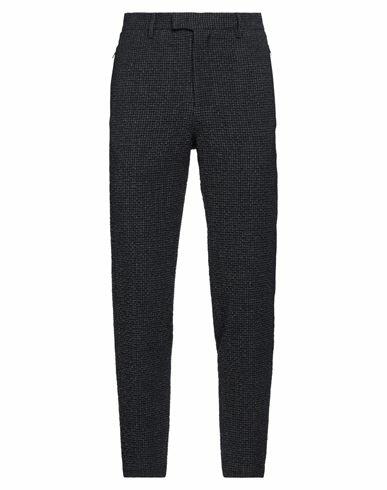 Emporio Armani Man Pants Midnight blue Virgin Wool, Elastane Cover