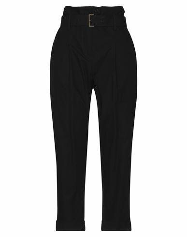 Gentryportofino Woman Pants Black Cotton Cover