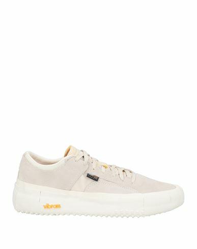 Brandblack Man Sneakers Light grey Leather, Textile fibers Cover