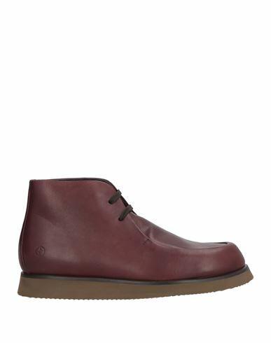 Giorgio Armani Man Ankle boots Burgundy Cow leather, Cowhide Cover