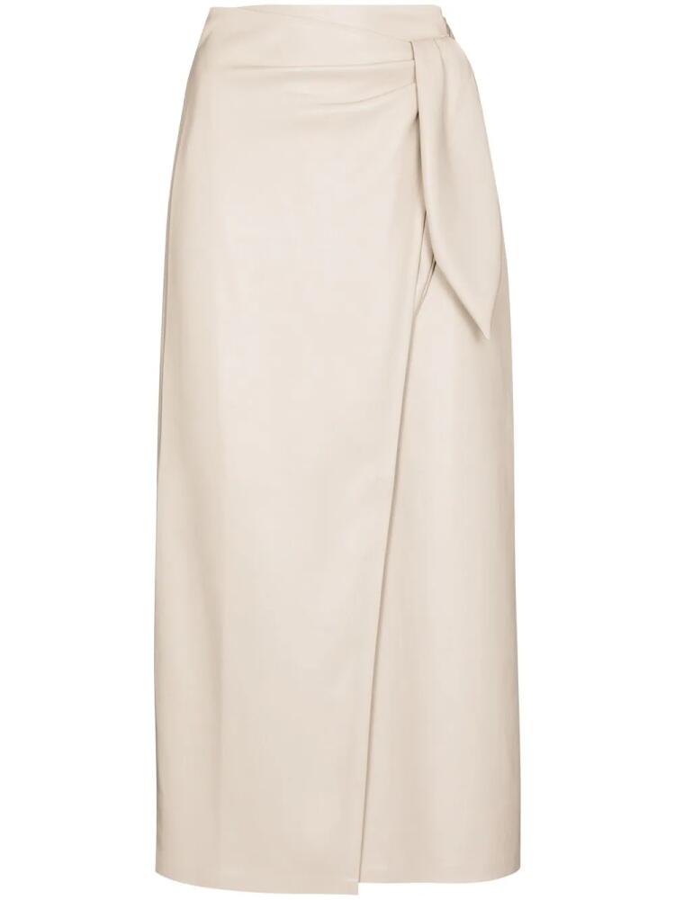 Nanushka Amas wraparound midi skirt - Neutrals Cover