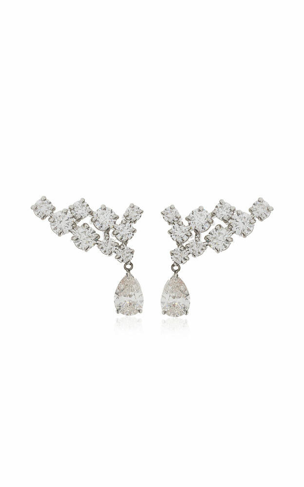 VRAI - Cluster Pear Drop VRAI Created Diamond Earrings - White - Gifts For Her Cover