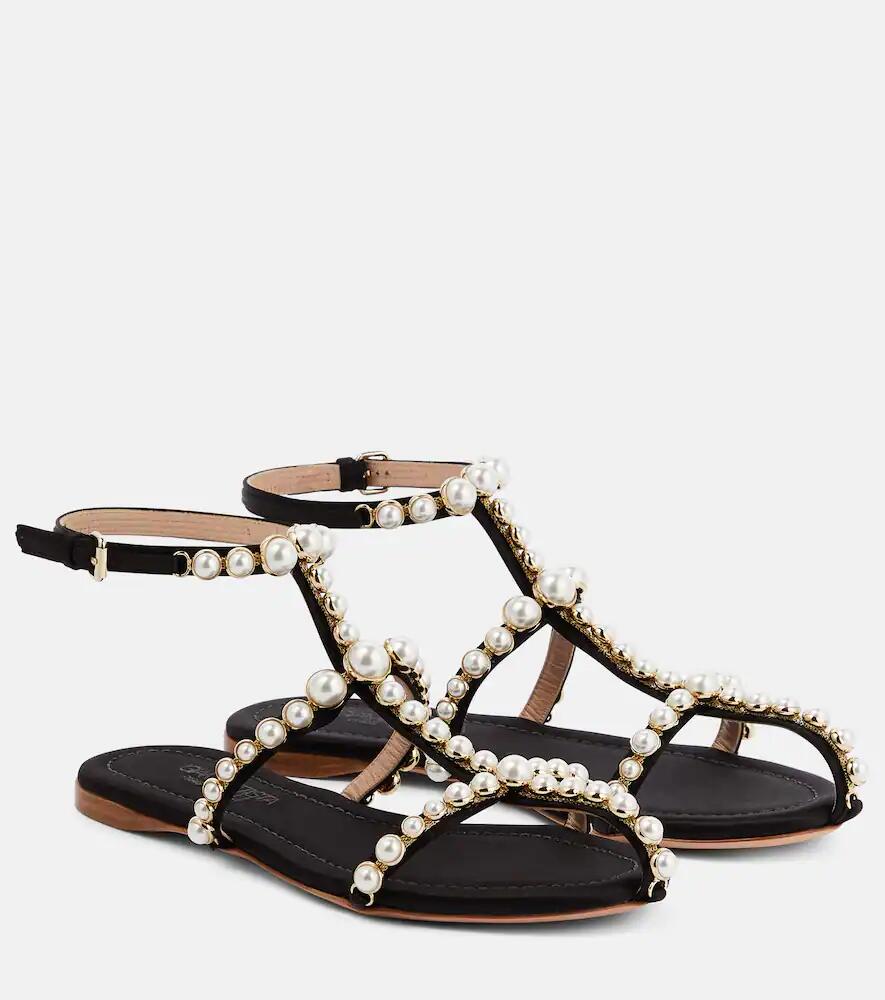 Giambattista Valli Maharani faux pearl-embellished sandals Cover