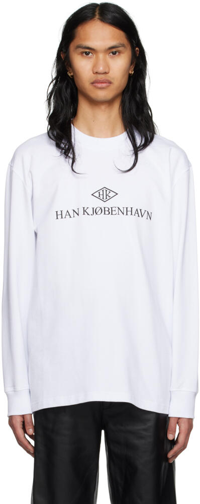 Han Kjobenhavn SSENSE Exclusive White Long Sleeve T-Shirt Cover