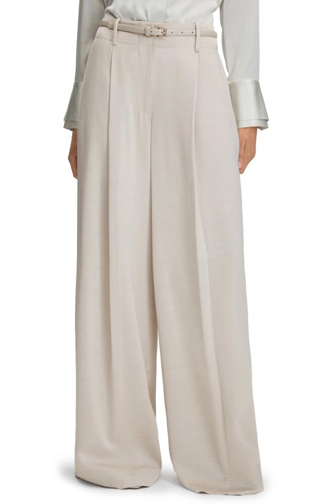 Reiss Isla High Waist Wide Leg Pants in Champagnednu Cover