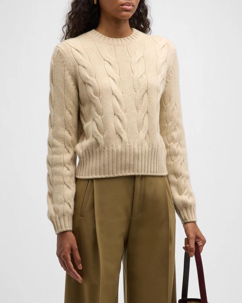 Loro Piana Napier Cashmere Cable-Knit Sweater Cover