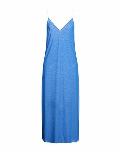 Fisico Woman Maxi dress Blue Polyamide, Elastane Cover