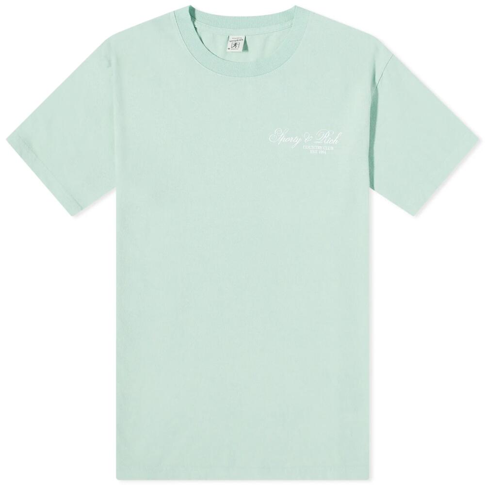 Sporty & Rich Men's Villa T-Shirt in Jade/White Cover