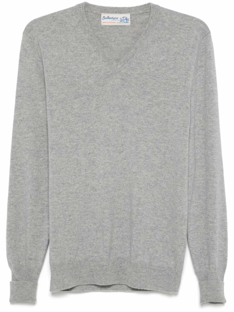 Ballantyne cashmere sweater - Grey Cover