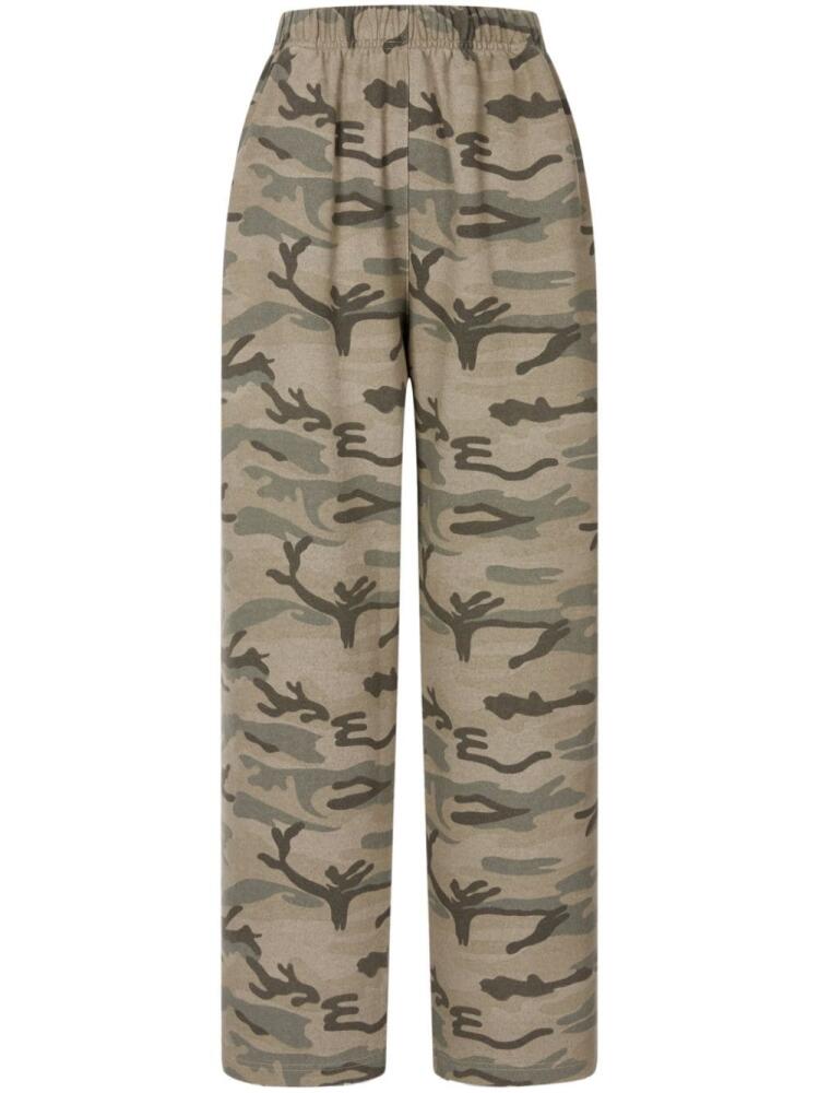 STUDIO TOMBOY camouflage-print straight-leg trousers - Green Cover