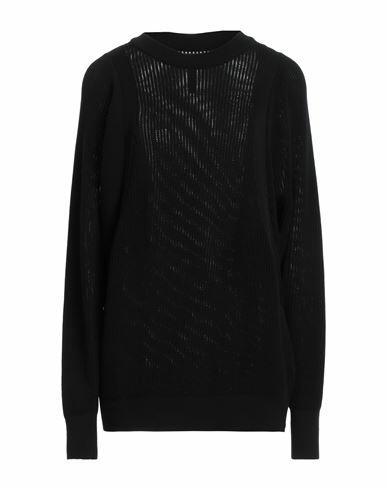 Nike Woman Sweater Black Cotton, Silk Cover