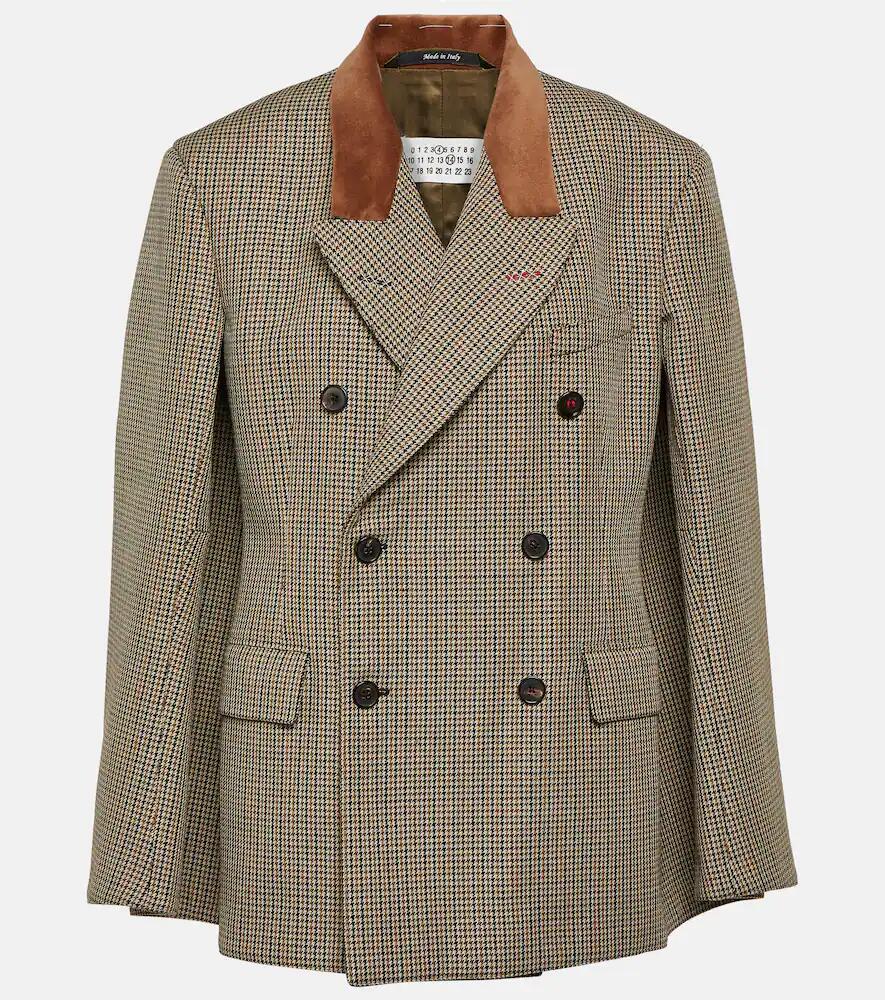 Maison Margiela Houndstooth wool blazer Cover