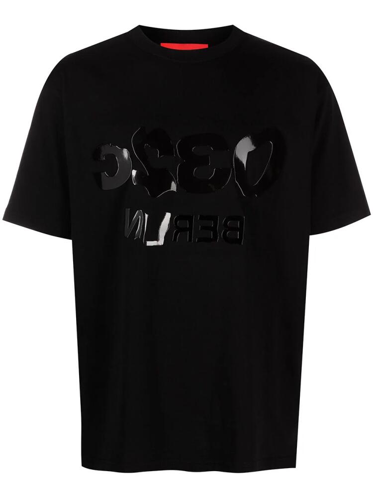 032c reverse logo cotton T-shirt - Black Cover