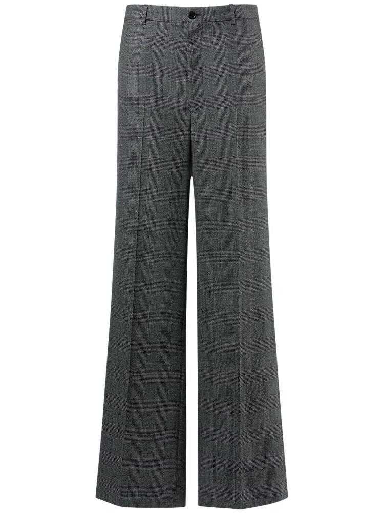 BALENCIAGA Tailored Wool Regular Fit Pants Cover