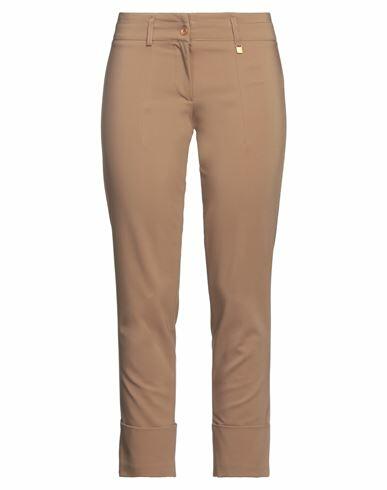 Fly Girl Woman Pants Khaki Cotton, Nylon, Elastane Cover