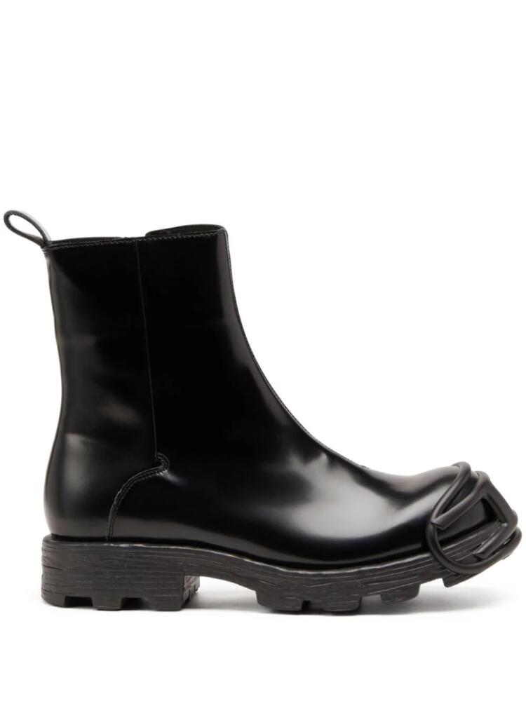 Diesel D-Hammer Zip D denim ankle boots - Black Cover