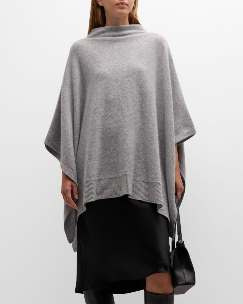 Vince Funnel Neck Knit Cashmere Poncho Cover