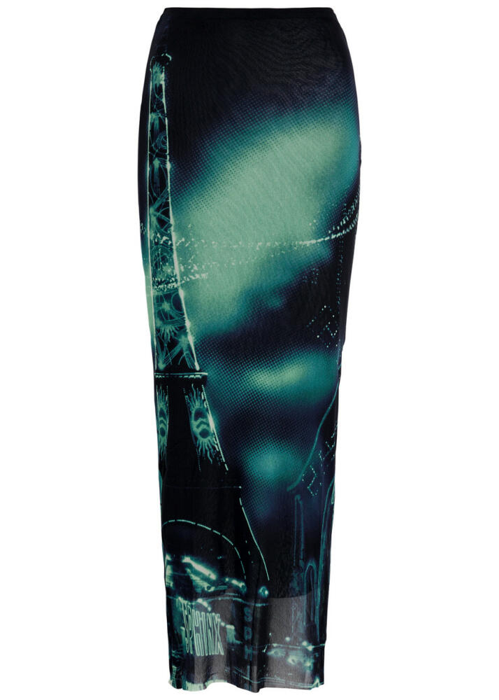 Jean Paul Gaultier Printed Tulle Midi Skirt - Cover