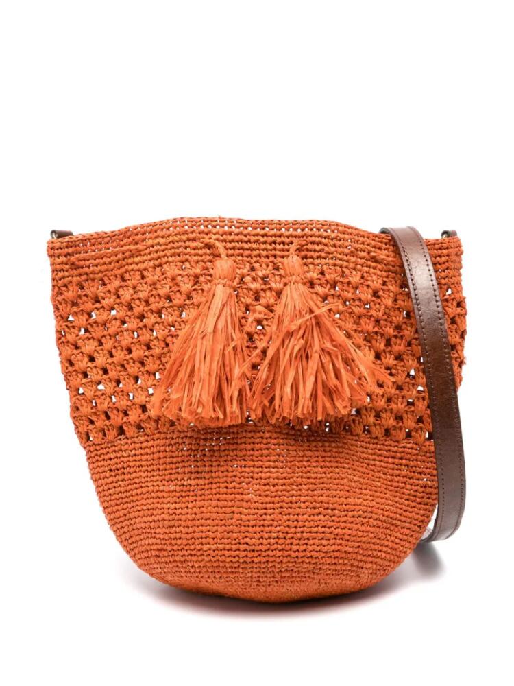 IBELIV Haingo raffia bucket bag - Orange Cover