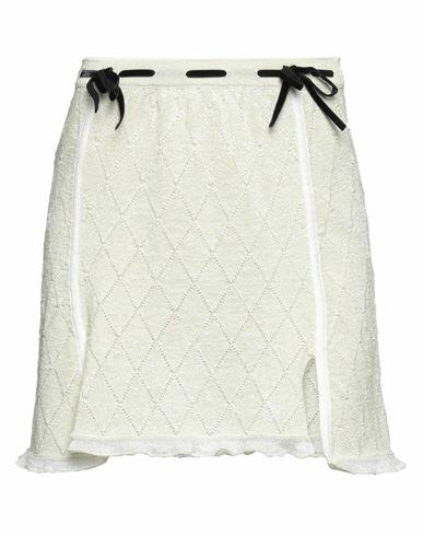 Cormio Woman Mini skirt Light yellow Cotton, Lyocell, Polyester, Polyamide Cover