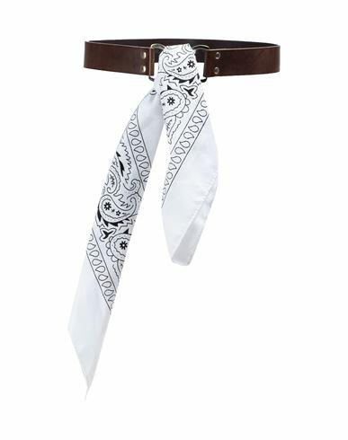 Vicolo Woman Belt White Soft Leather Cover