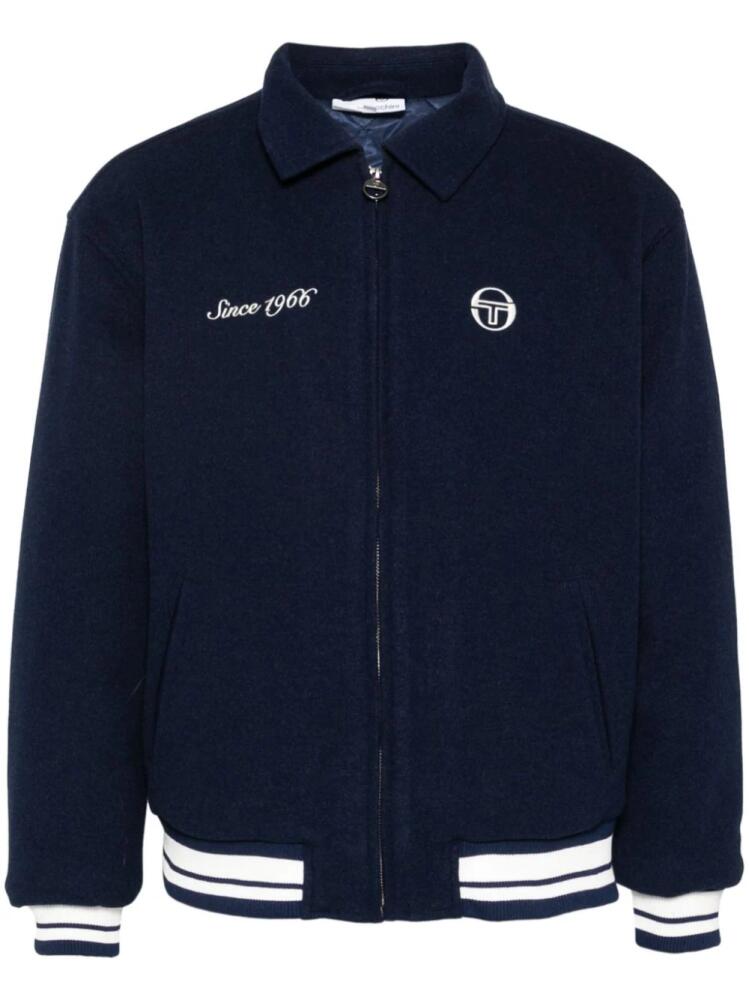 Sergio Tacchini Borotra varsity jacket - Blue Cover