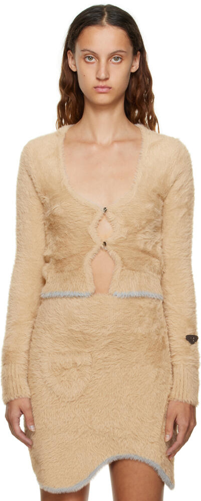 PH5 Beige Europa Faux-Fur Cardigan Cover