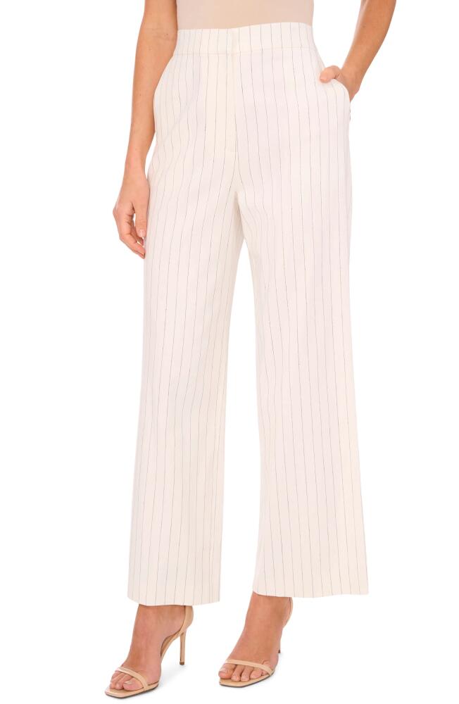 halogen(r) Stripe Elastic Back Wide Leg Pants in New Ivory Cover