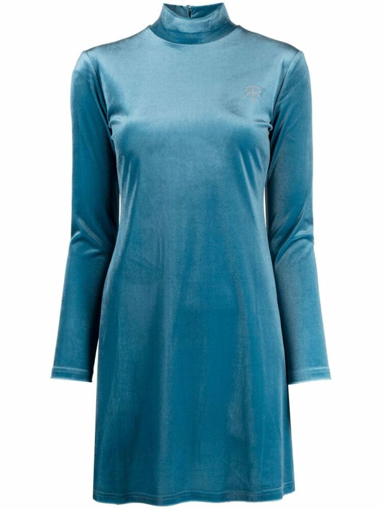 Rokh long sleeves stretched dress - Blue Cover