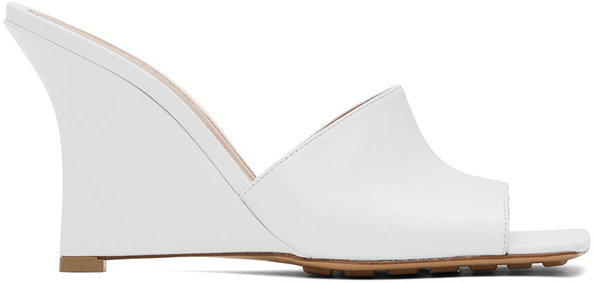 Bottega Veneta White Stretch Sandals Cover