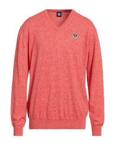 North Sails Man Sweater Orange Cotton Cover