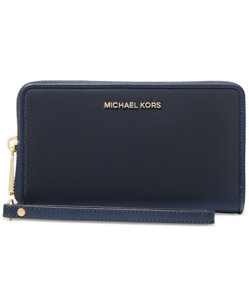 Michael Michael Kors Jet Set Large Flat Multifunction Phone Case - Navy Cover