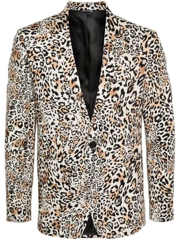 ERALDO leopard-print blazer - Neutrals Cover