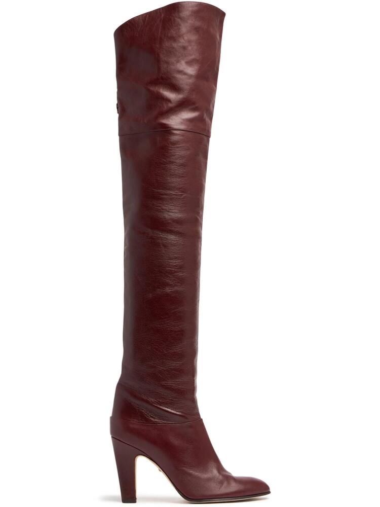 CHLOÉ 85mm Eve Leather Over-the-knee Boots Cover