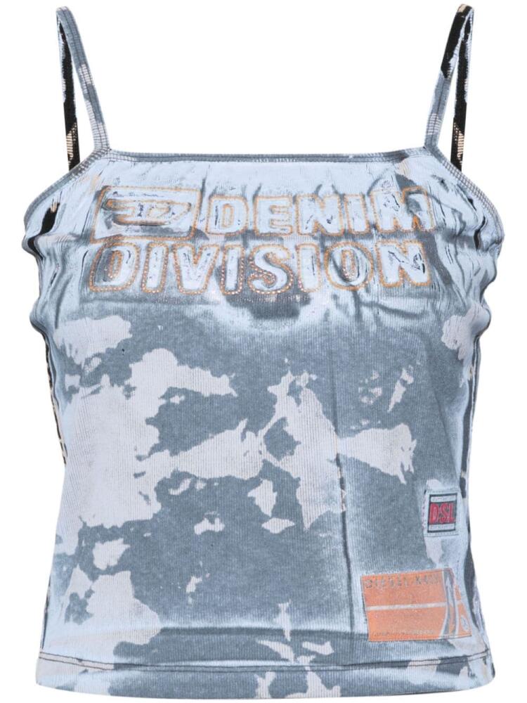 Diesel T-Hop-PLK ribbed top - Blue Cover