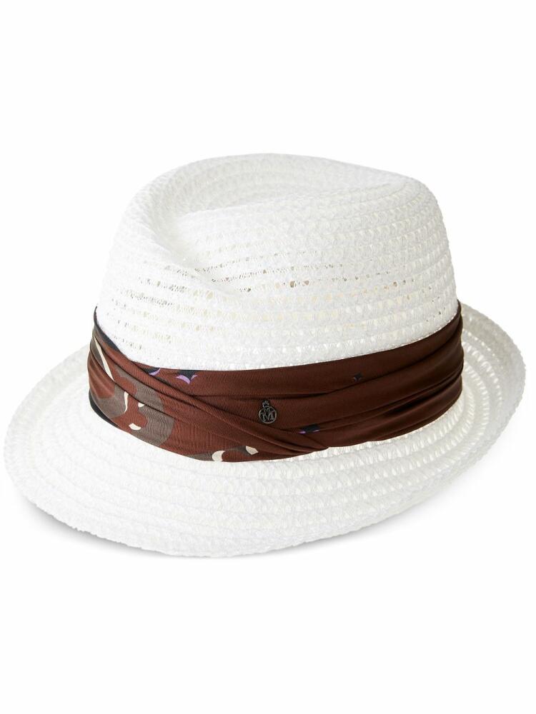 Maison Michel Virginie Up Trilby hat - White Cover