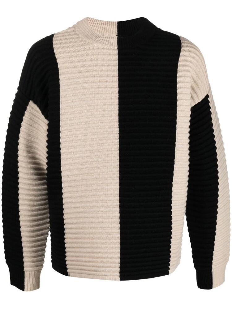 EYTYS Horace striped two-tone jumper - Neutrals Cover