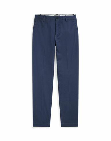 Polo Ralph Lauren Cropped Slim Fit Twill Chino Pant Woman Pants Navy blue Cotton, Elastane Cover